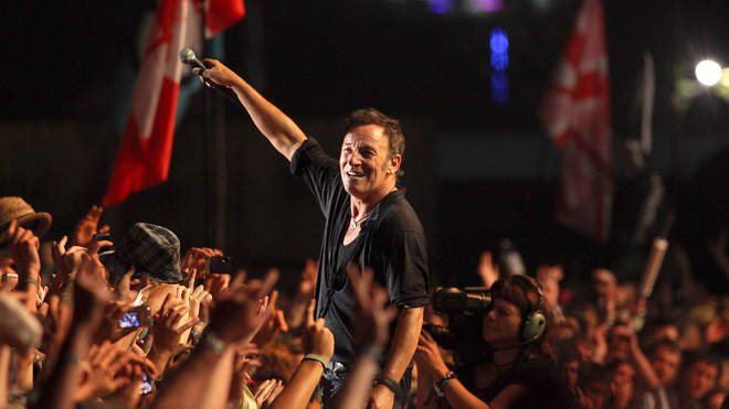 Bruce Springsteen headlined Glastonbury Festival in 2009. (Photo by Matt Cardy/Getty Images)