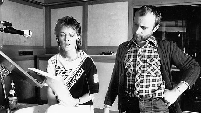 Anni-Frid Lyngstad and Phil Collins