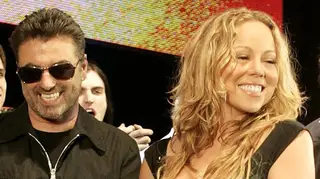 George and Mariah at Live 8 in 2005