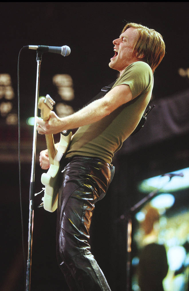 The epic performance was later released on DVD as Wembley Live 1996, Bryan Adams. (Photo by Mick Hutson/Redferns)