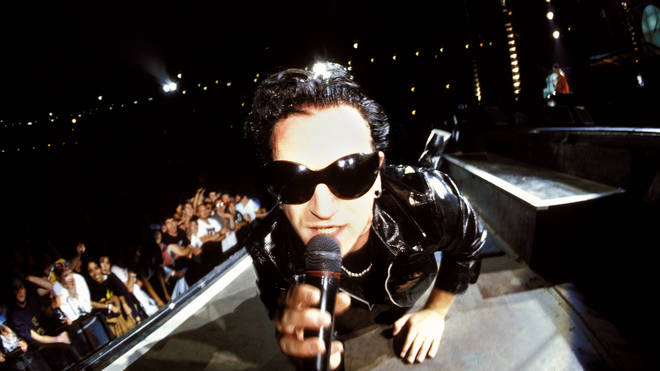 U2's Bono has been bespectacled in public since the 1990s. (Photo by Mick Hutson/Redferns)