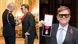 It's Sir Elton's first outing since undergoing hip surgery earlier in the summer.