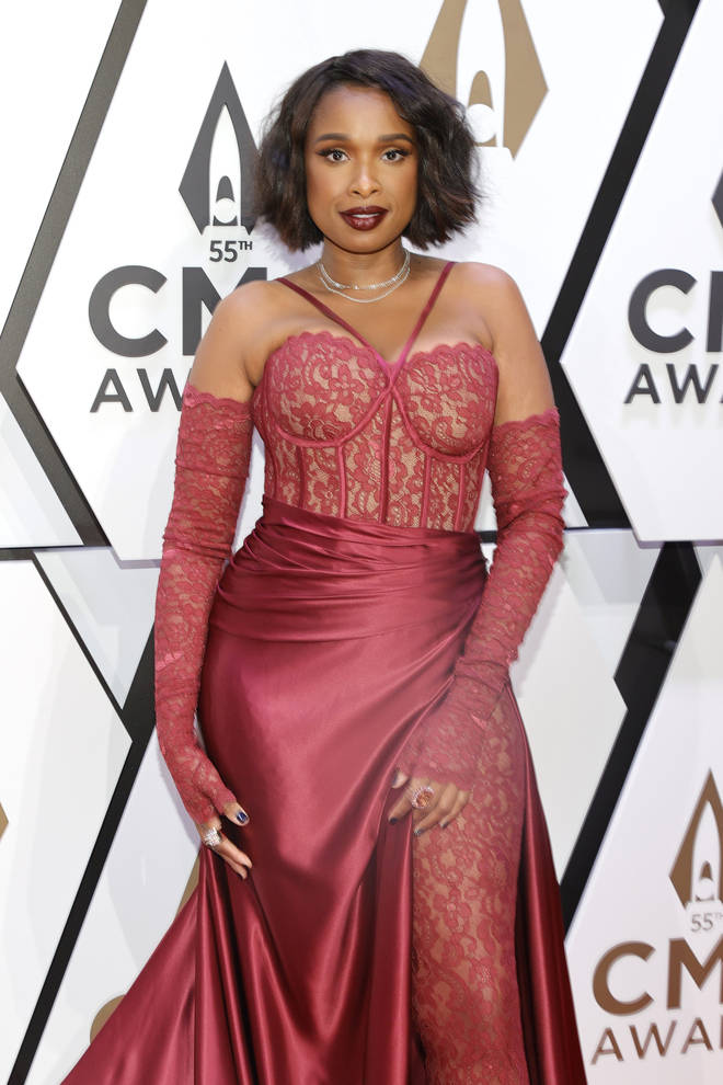 Jennifer Hudson looked gorgeous in her sultry dress. (Photo by Jason Kempin/Getty Images)