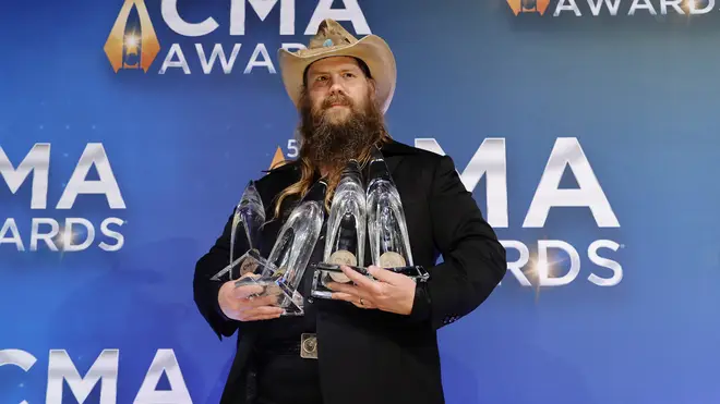 Chris Stapleton was the night's biggest winner. (Photo by Jason Kempin/Getty Images)