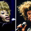 Tina Turner (R) and her lookalike (L)