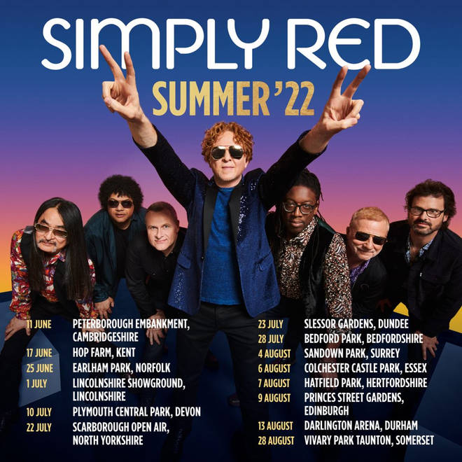 Simply Red - Summer 2022 UK tour