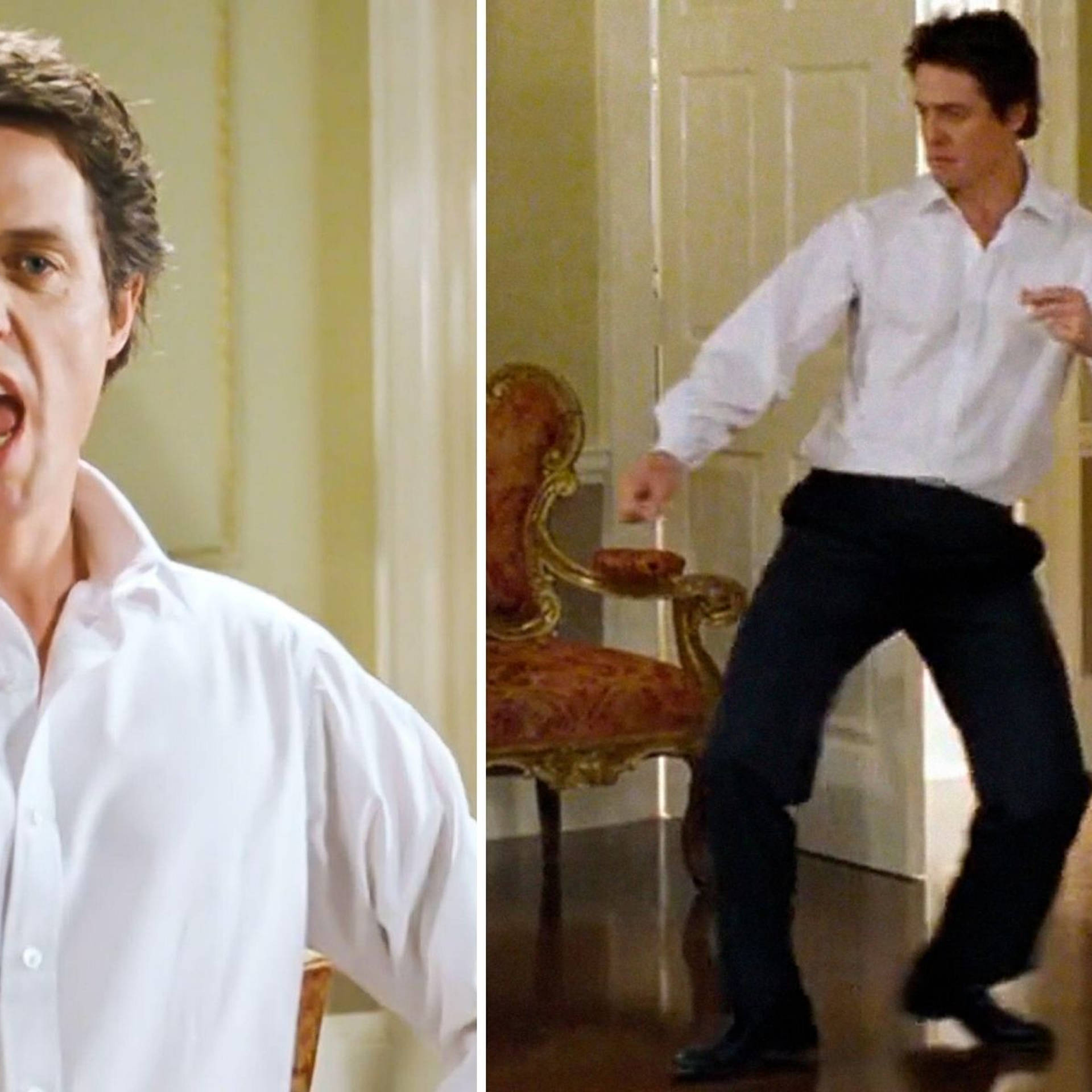 Hugh Grant recalls his hatred of learning the Love Actually dance: 