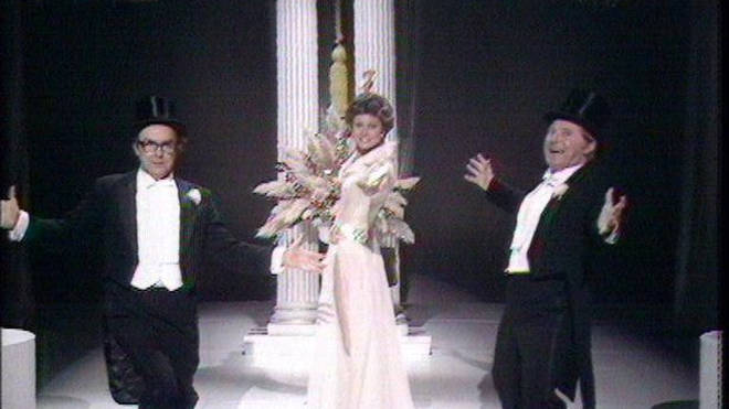 Angela Rippon with Morecambe & Wise