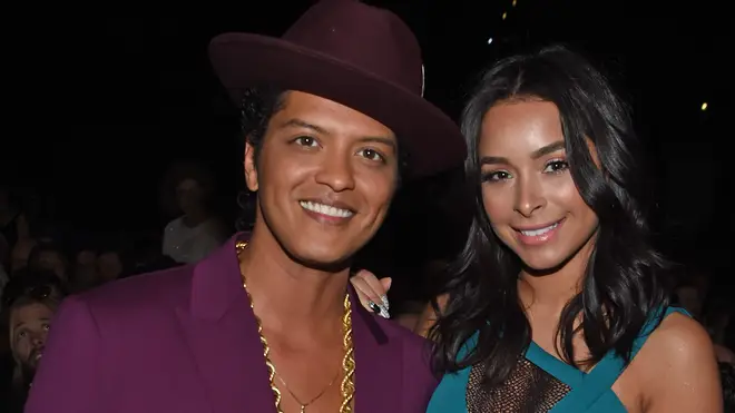 Bruno Mars and Jessica Caban in 2016
