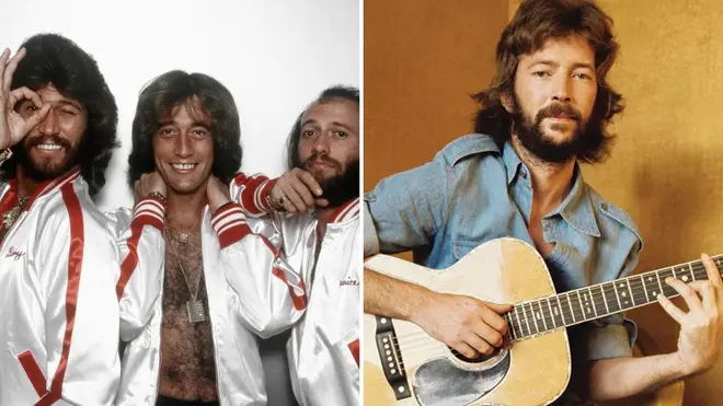 Both the Bee Gees and Eric Clapton were signed to RSO Records throughout the 1970s.