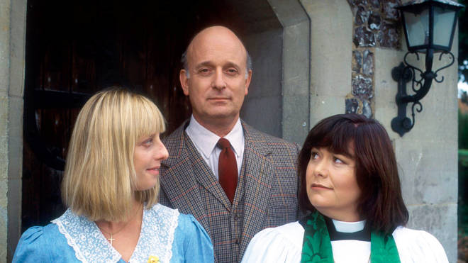 Gary Waldhorn with Emma Chambers and Dawn French