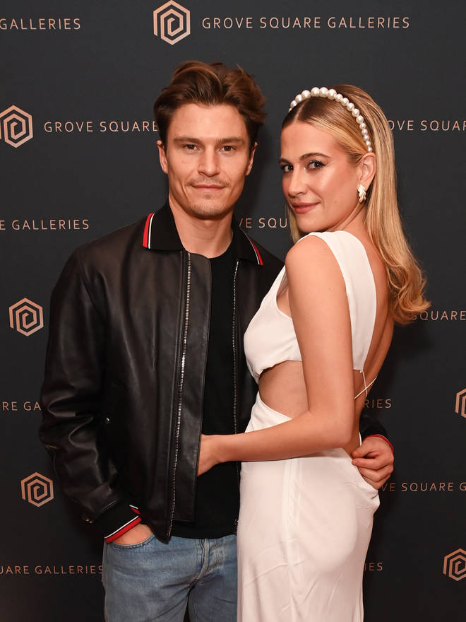 Pixie Lott and Oliver Cheshire in 2021. (Photo by David M. Benett/Dave Benett/Getty Images for Grove Square Galleries)