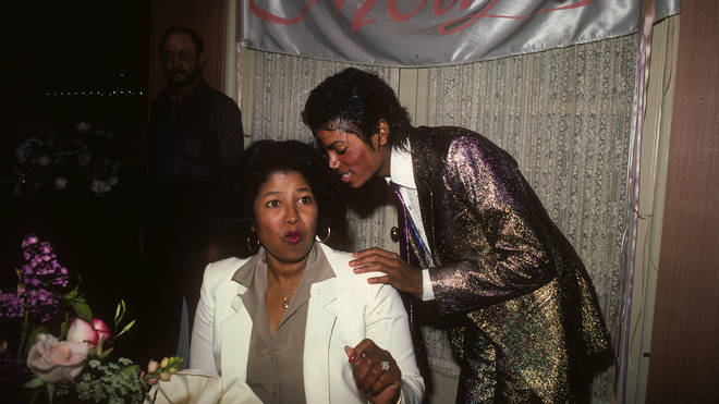 Michael Jackson with mother Katherine in 1984