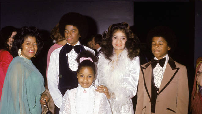 Katherine with Michael, Janet, LaToya and Randy at Jermaine's wedding in 1973