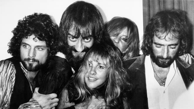 LR Stevie Nicks, Lindsay Buckingham, Christine McVey, John McVey and Mick Fleetwood