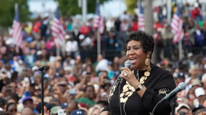 Aretha Franklin performs in 2011