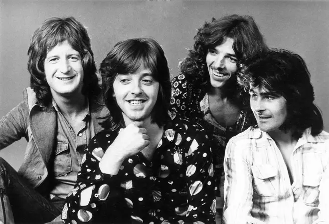 Badfinger band members Pete Ham (far left) and Tommy Evans (far right) co-wrote 'Without You', but would sadly never reap the financial rewards from the song's immense international success. (Photo by Gems/Redferns)