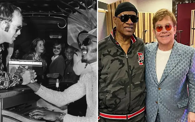 Surprisingly, 'Finish Line' marked the first official collaboration between long-term friendship Sir Elton John and Stevie Wonder.