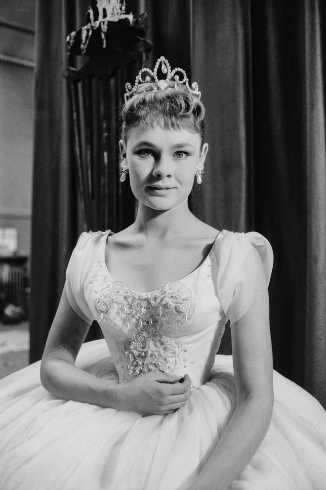 Judi Dench as a young woman in 1957