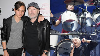 Phil Collins and his son Nicholas