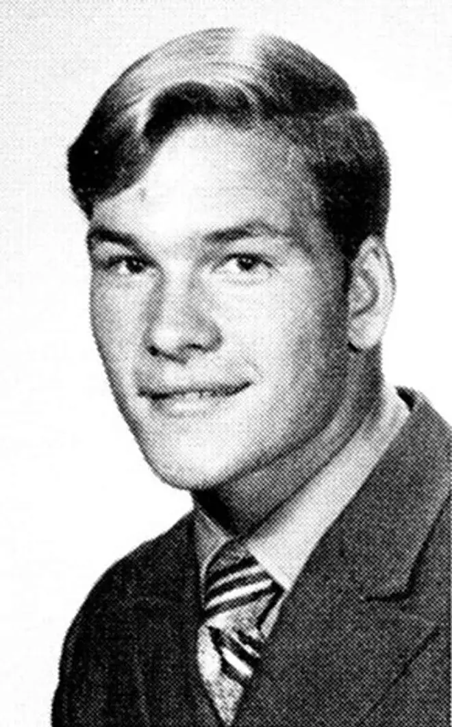 Patrick Swayze in high school.