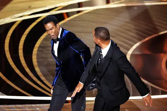 Will Smith slaps Chris Rock at the 2022 Oscars