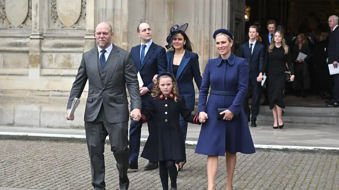 Zara and Mike Tindall and their daughter