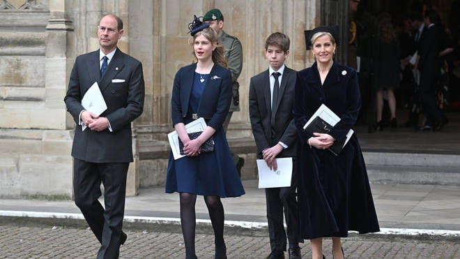 Prince Edward and the Countess of Wessex and children