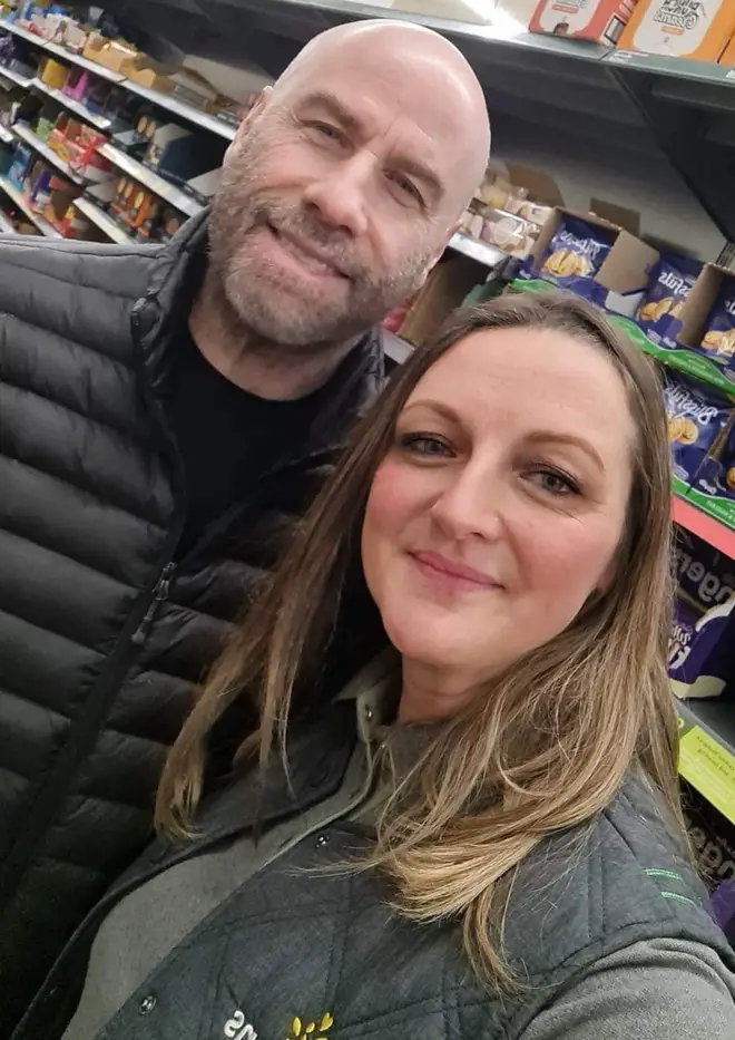 John Travolta was spotted in Morrisons in Norfolk