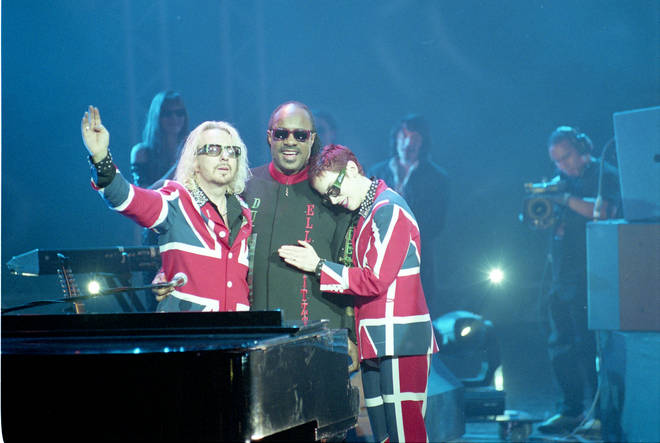 Stevie has been good friends with Eurythmics since their initial collaboration in the 80s. (Photo by JMEnternational/Getty Images)
