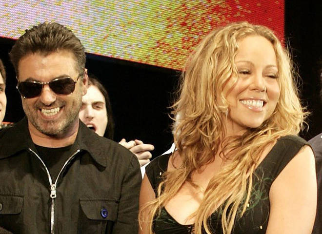 George and Mariah at Live 8 together in 2005.