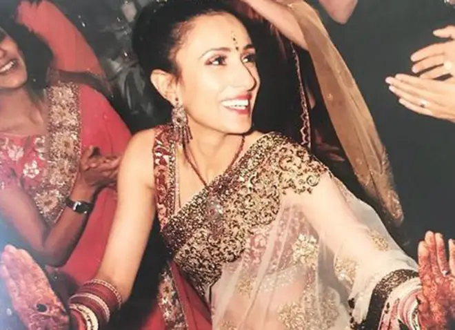 Anita at her traditional Indian wedding in 2010