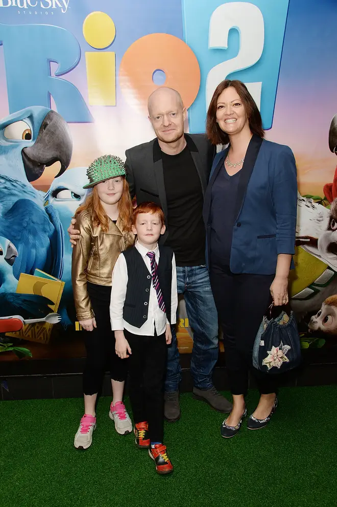 Jake Wood and his family in 2014