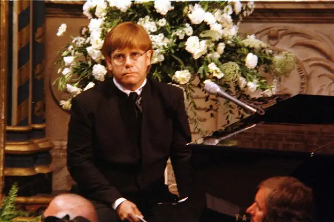 Elton bravely performed 'Candle In The Wind' at Diana's funeral which was televised to millions, despite grieving himself.