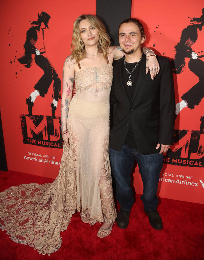 Paris Jackson and Prince Jackson pose at The MJ, The Michael Jackson Musical Celebrates the 2021-2022 Broadway Season at Tavern on The Green on May 11, 2022 in New York City. (Photo by Bruce Glikas/Getty Images)