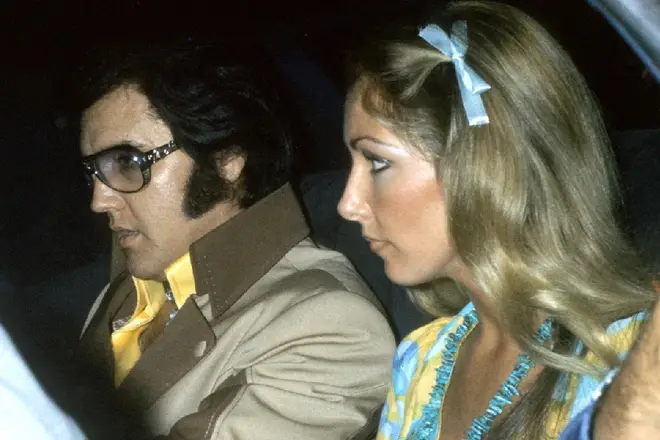 Elvis Presley together with Linda Thompson.