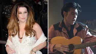 Lisa Marie Presley and Austin Butler as Elvis