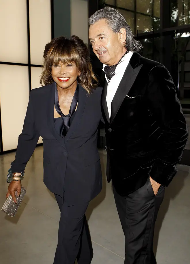 Tina Turner and her husband Erwin Bach pictured in 2015