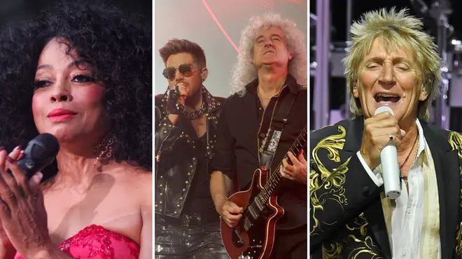 Diana Rosss, Queen and Rod Stewart will perform
