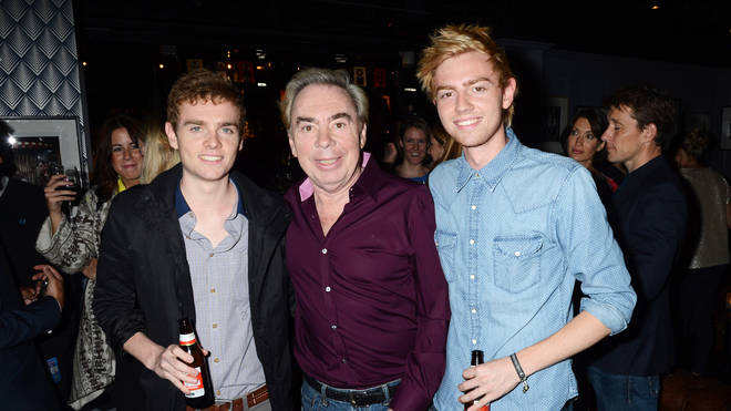 Andrew Lloyd Webber and his sons Alistair and William in 2012