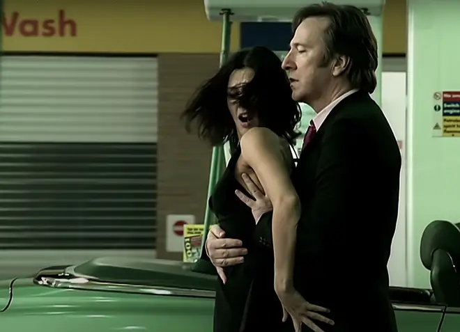 In the video the pair can be seen stopping for petrol and performing a stunning tango filled with sexual tension, in the station forecourt.