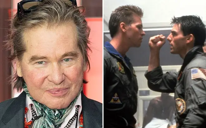 Tom Cruise and Val Kilmer will share the screen as Top Gun characters 'Maverick' and 'Iceman' for the first time in 36 years.