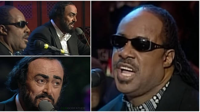 The moment, which was broadcast live to millions across the world, saw Stevie Wonder introduce the song by first giving thanks to Pavarotti and his generosity.