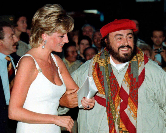 1995 saw Princess Diana fly out to Modena as a special guest of Pavarotti in support of that year's cause, the children of Bosnia.