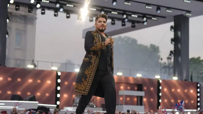 Adam Lambert kicked off the show
