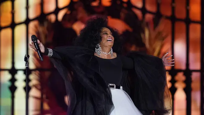 Diana Ross ended the show