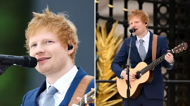 Ed Sheeran performs at Buckingham Palace