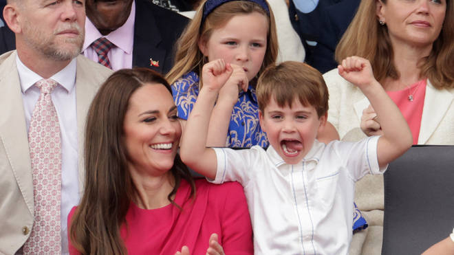 Princess Kate and Louis are all smiles