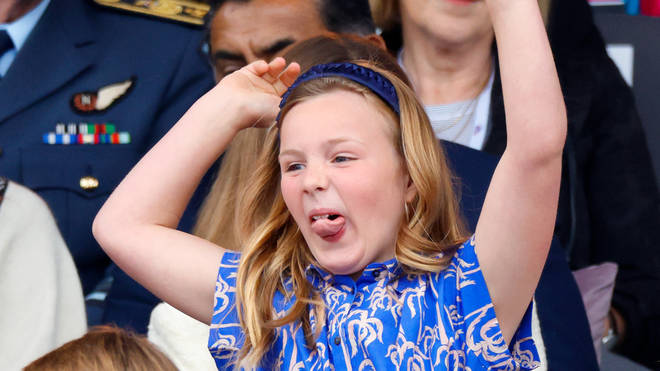 Mia Tindall having it large at the Jubilee