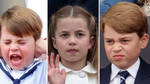 Prince Louis, Princess Charlotte and Prince George